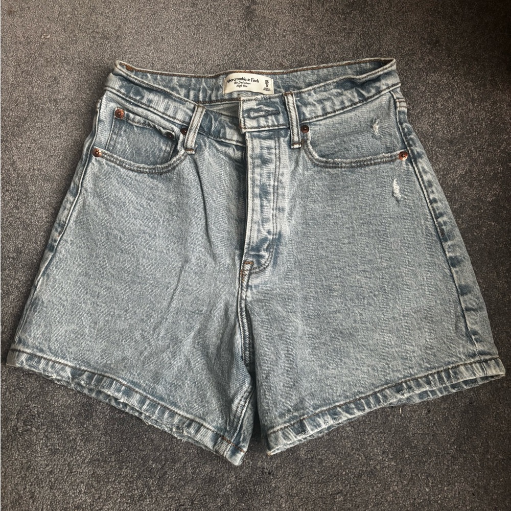 Abercrombie & Fitch Light Blue Jean Shorts